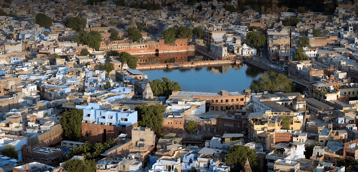 Glass buildings and other modern infrastructure inspired by buildings in Mumbai or in the United States have now started cropping up in Jodhpur. Image: Raas Hotels 